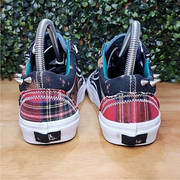 Vans Old Skool Zip Tartan Daze Multiciddye Women's Shoes Size 6 Multi-Color - Picture 4 of 8